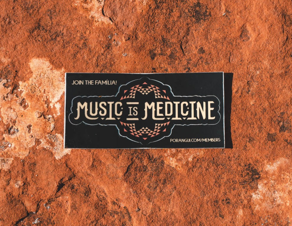 MUSIC IS MEDICINE DIE CUT STICKER