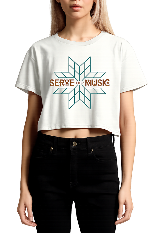 SERVE THE MUSIC CROP TEE