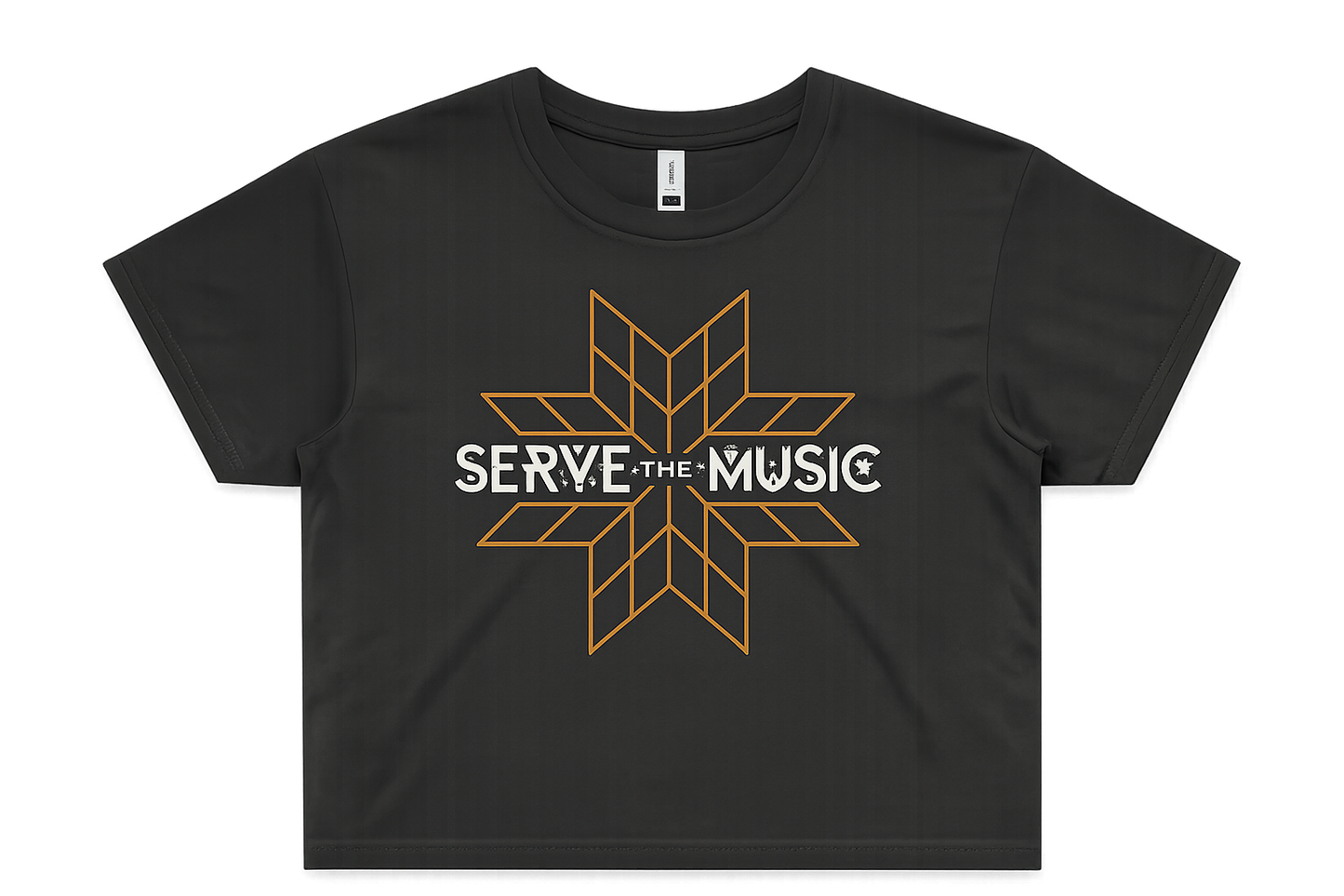 SERVE THE MUSIC CROP TEE
