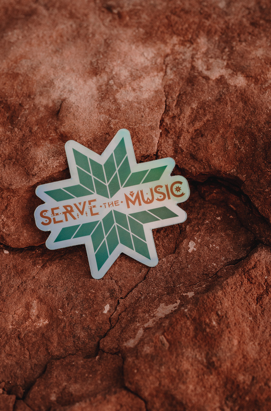 SERVE THE MUSIC STICKER - 2 Colors