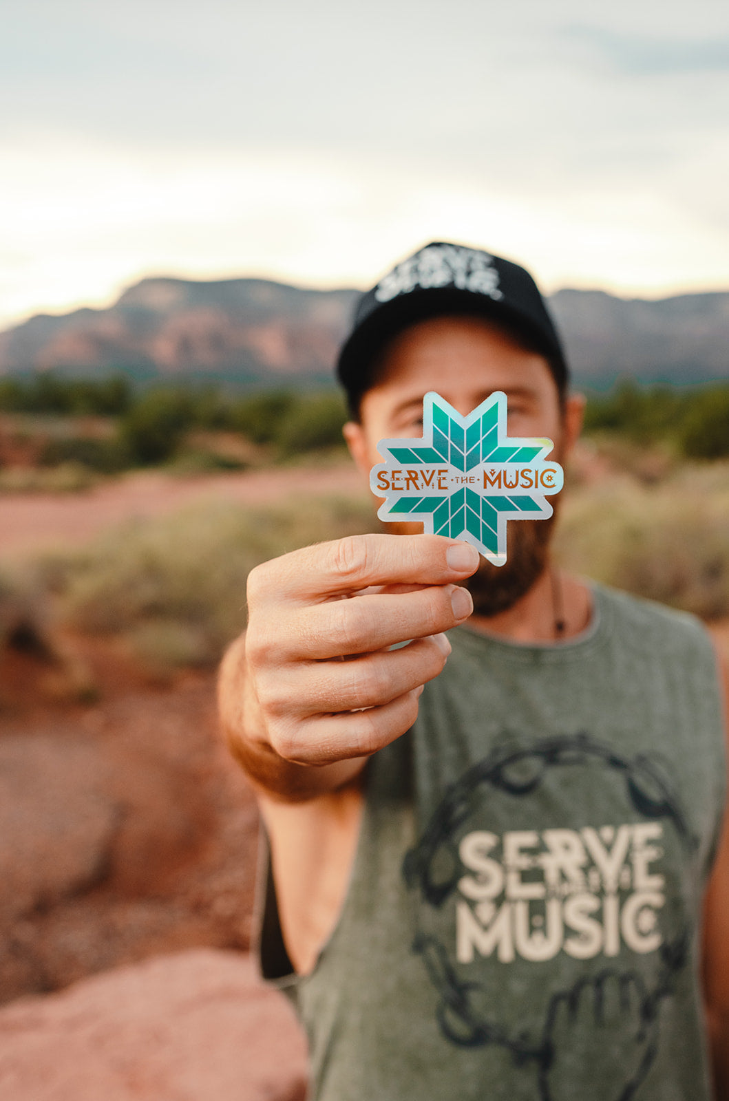 SERVE THE MUSIC STICKER - 2 Colors