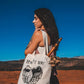 BEAUTY WAY CANVAS TOTE BAG