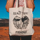 BEAUTY WAY CANVAS TOTE BAG